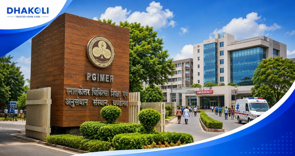 PGIMER Chandigarh entrance and new healthcare infrastructure projects inaugurated to strengthen medical facilities in the Tricity region